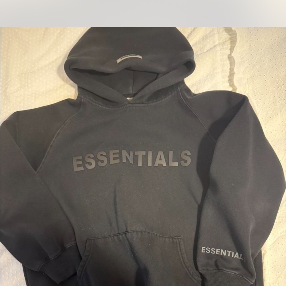 Essentials Men's Charcoal Gray Hoodie